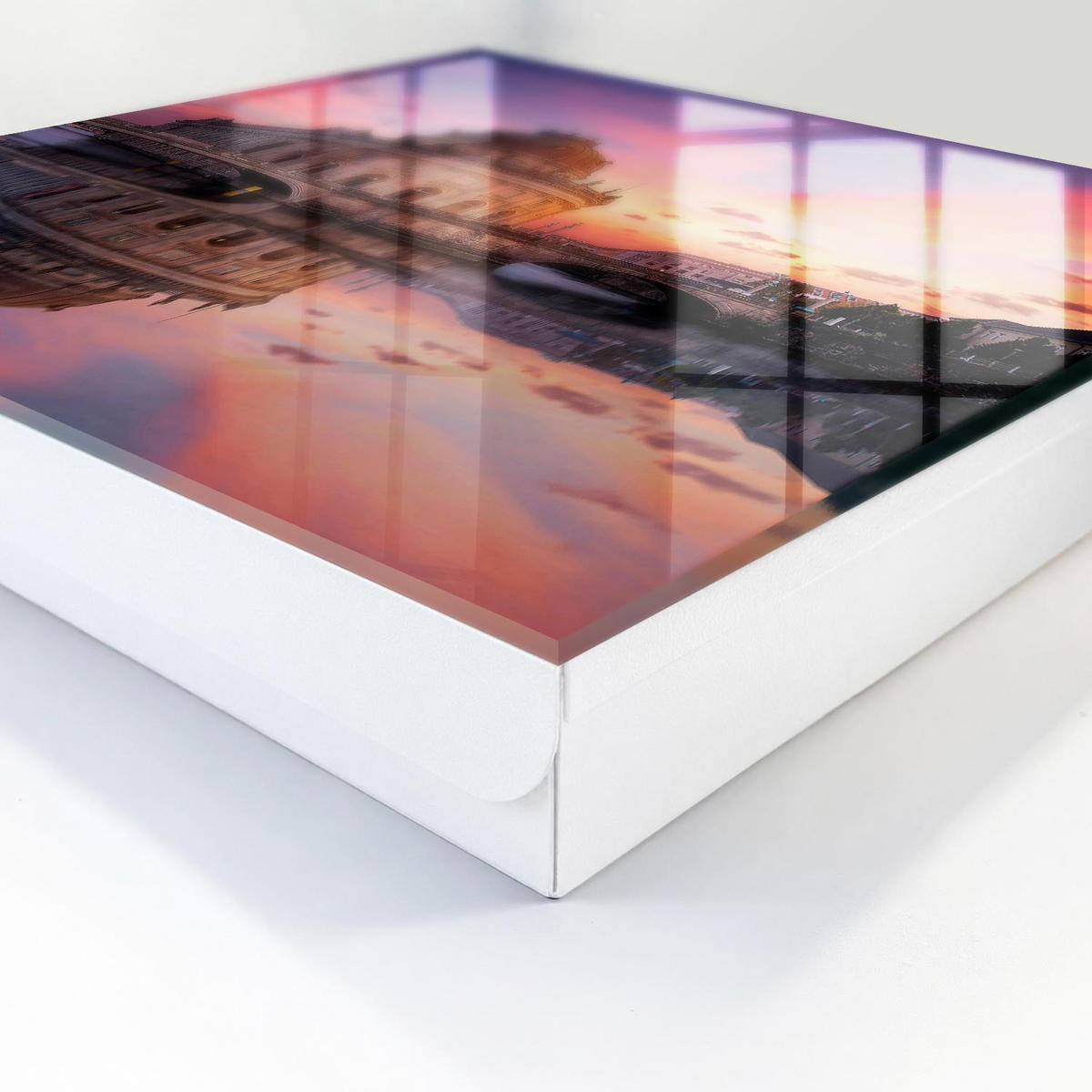 SCHLÜSSELBOX Weiß 30x30 cm – Türöffnung nach rechts - Urban West - Pink, Metall (30/30/5cm) - TULUP