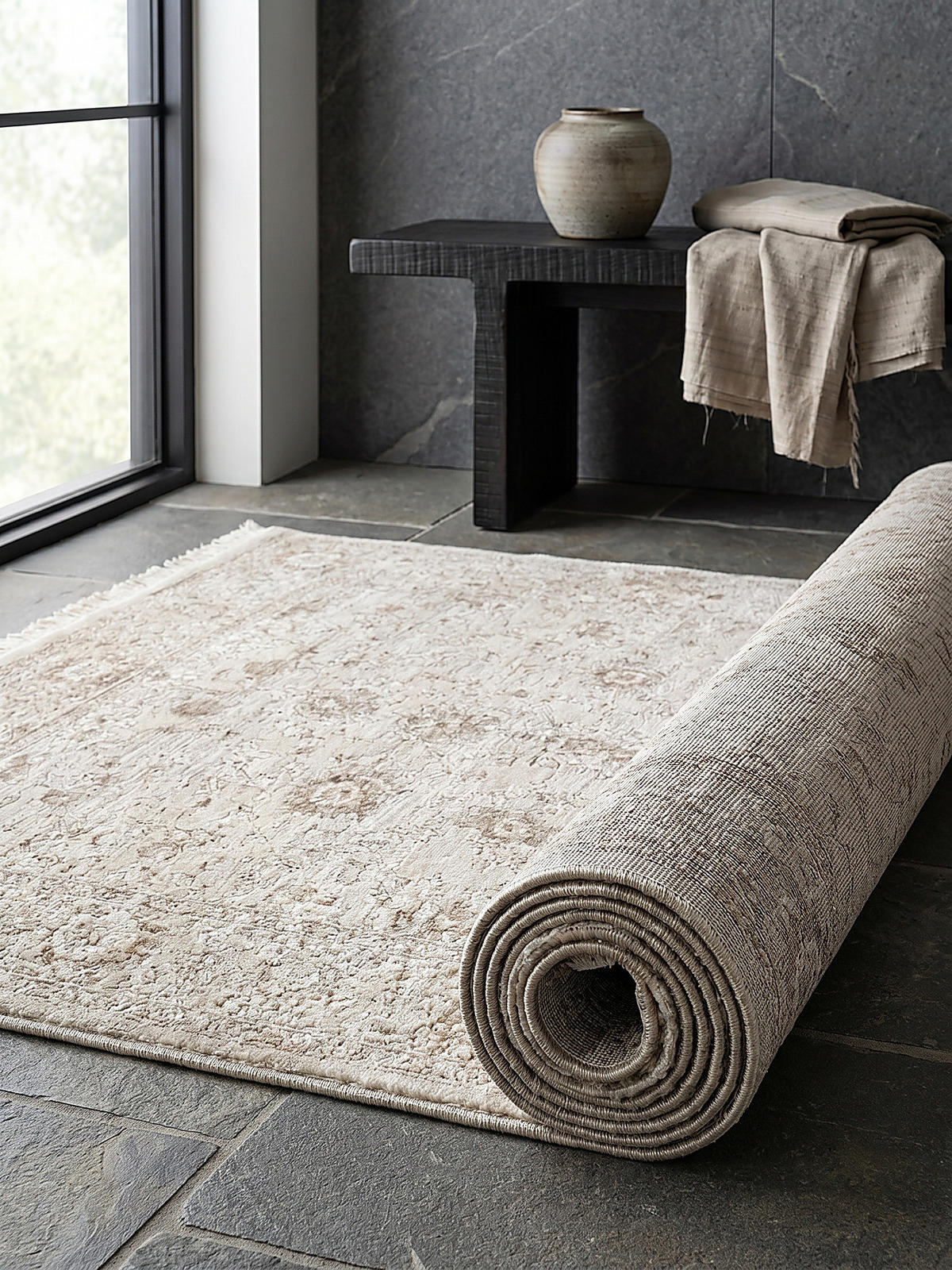TEPPICHLÄUFER Orientalisch SCRIVIA Polypropylen Beige 80 x 300 cm - Beige, Textil (80/300cm) - KADIMA DESIGN