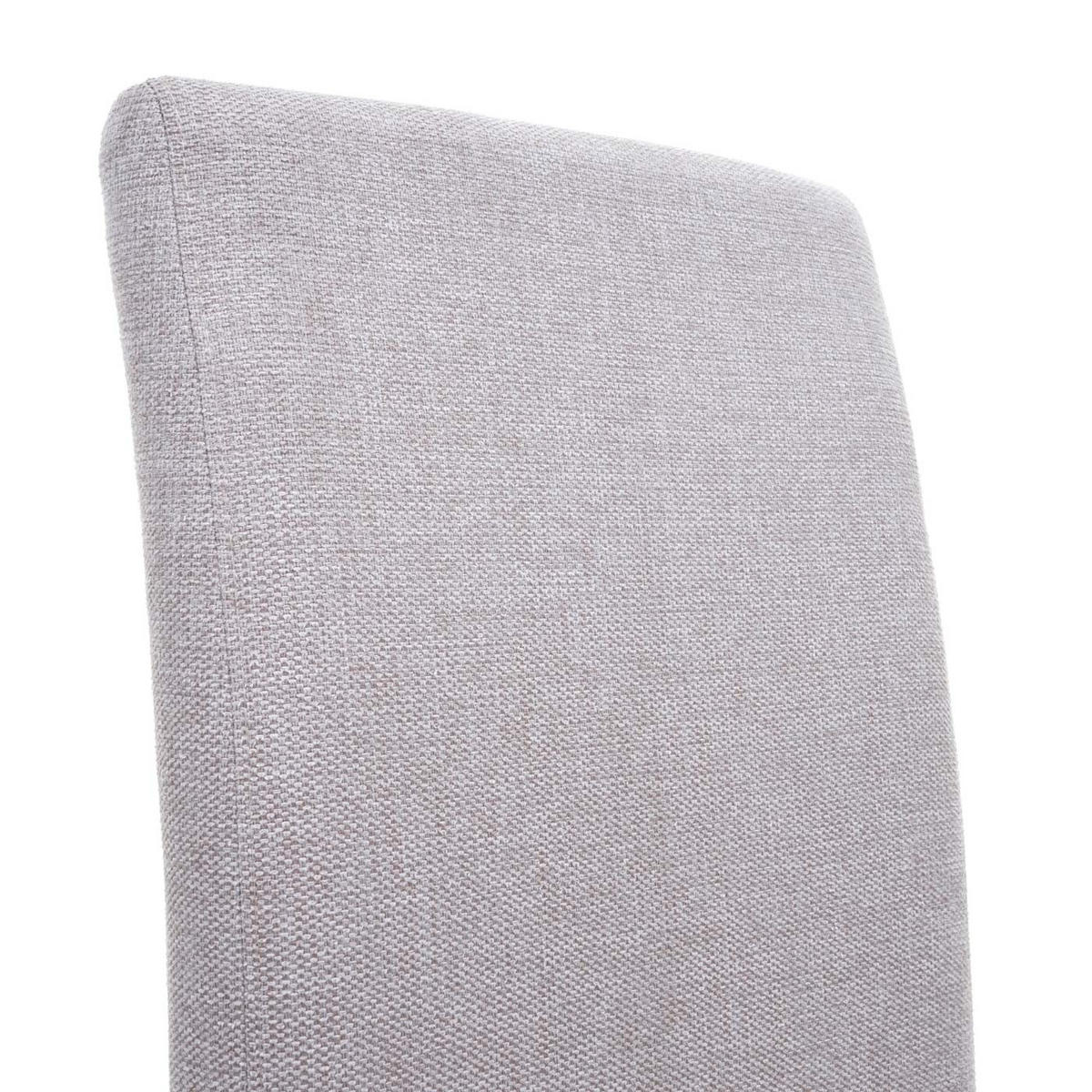 ESSZIMMERSTUHL gepolstert 100x44x56cm Sitzhöhe 48cm Stoff/Textil helle Beine Creme-Beige - Beige, Textil (44/100/56cm) - CHEFGASTRO