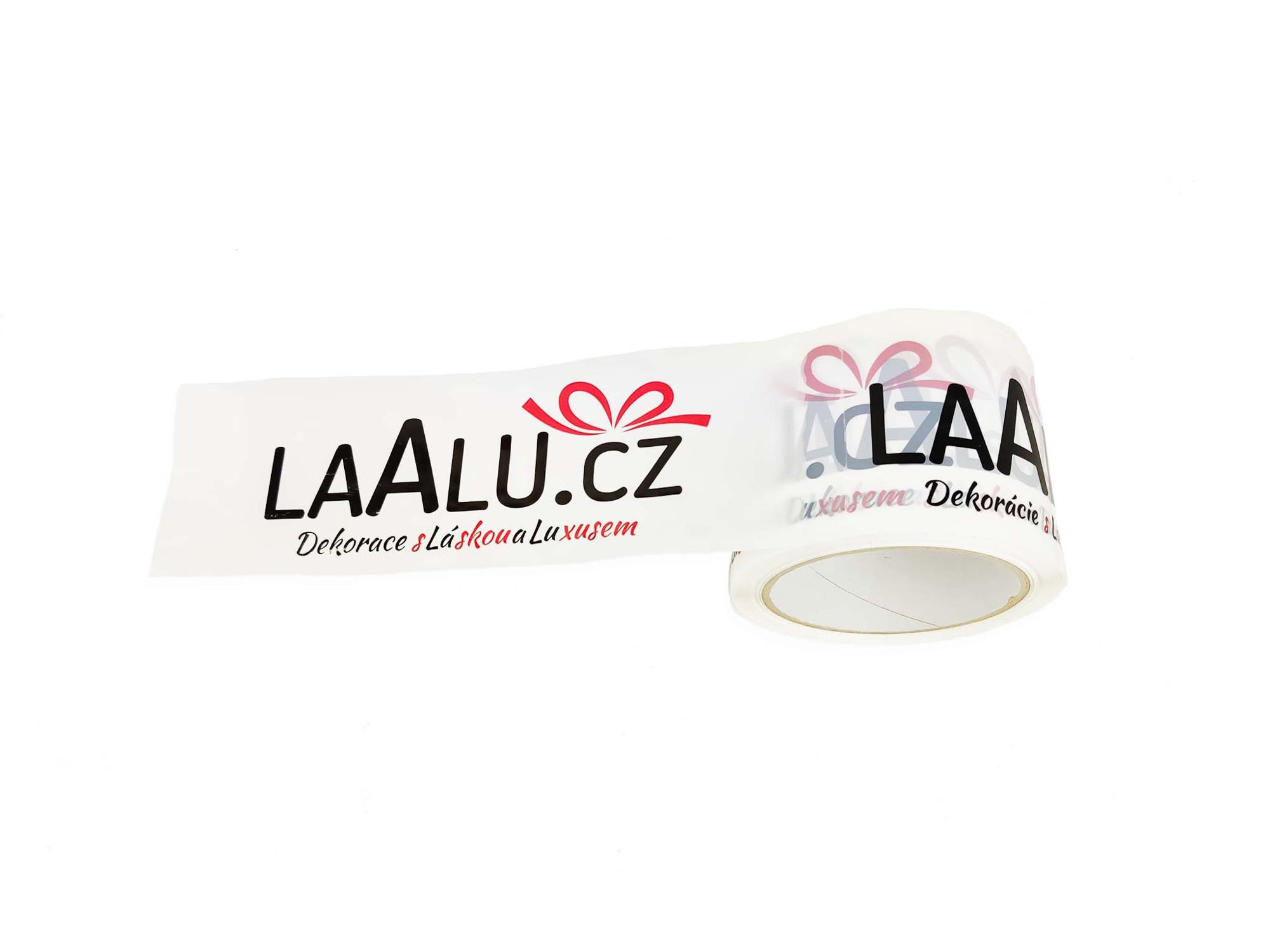 KLEBEBAND mit Logo 72 mm × 66 m - Weiß, Kunststoff (7.2/7.2/6600cm) - LAALU