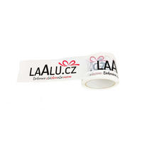 KLEBEBAND mit Logo 72 mm × 66 m - Weiß, Kunststoff (7.2/7.2/6600cm) - LAALU