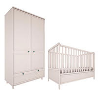 SOBA ZA BEBE 2-dijelniGabriel bež - bež, drvni materijal (145/103/75cm) - Petits-meubles