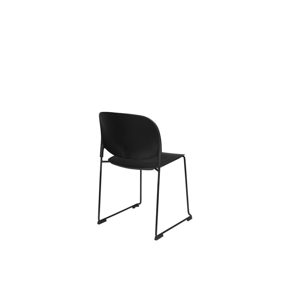 ESSZIMMERSTUHL Stacks Schwarz - 4 er Set - Schwarz, Kunststoff (48.5/80/52.5cm) - Housecraft Living