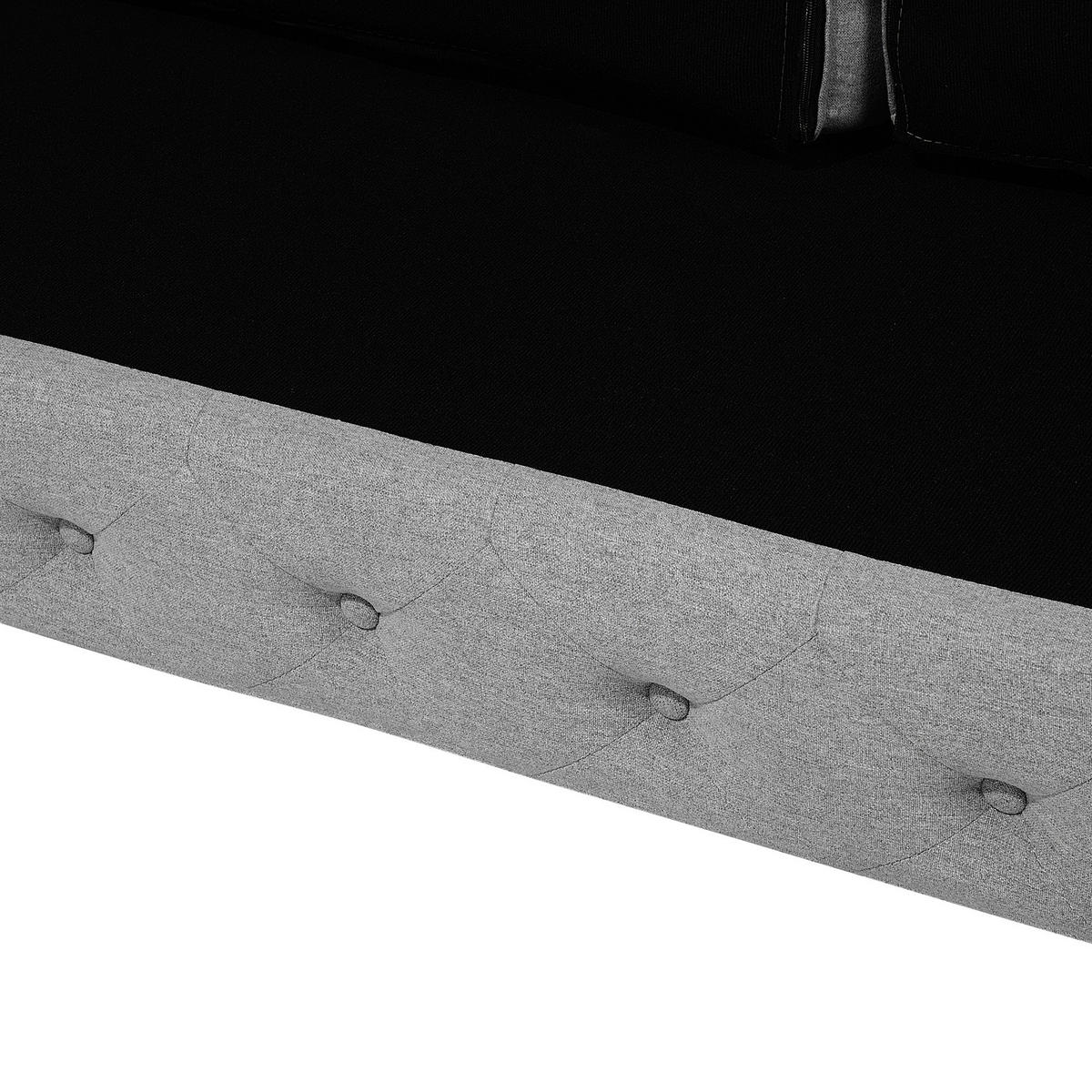 3-SITZER-SOFA Polsterbezug Hellgrau Vissland - Hellgrau, Textil (215/71/87cm) - Beliani