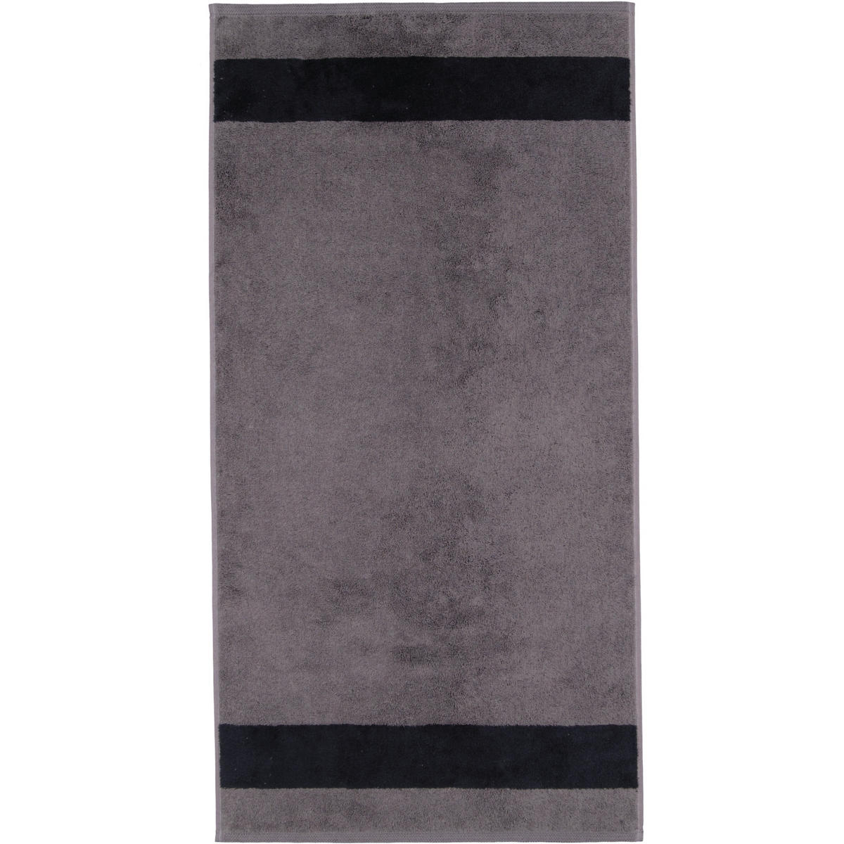 HANDTÜCHER LUXURY DOUBLE 2560 GRAPHITE - 79 - Grau, Textil (50/100cm) - Zöllner