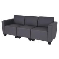 3-SITZER SOFA Grau - Grau, Textil (193/76/72cm) - MCW