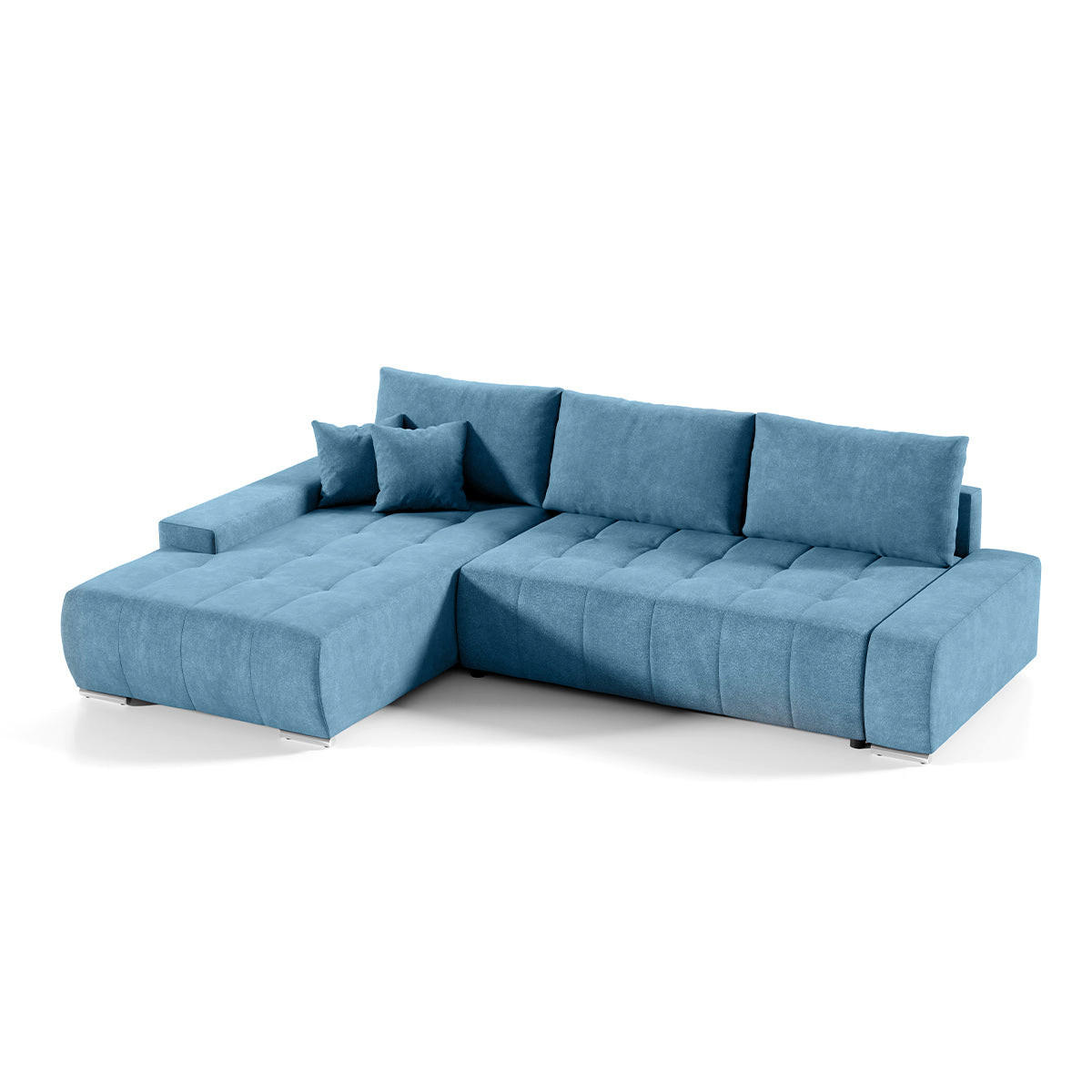 Petits-meubles Ecksofa Blau 265x185 cm