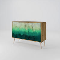 SIDEBOARD NORTHERN LIGHTS, Eicheneffekt, 111x42x77,5 cm, 2 Türen - Eichefarben/Buchefarben, Holzwerkstoff/Buchenholz (111/77.5/42cm) - SpaceRebels