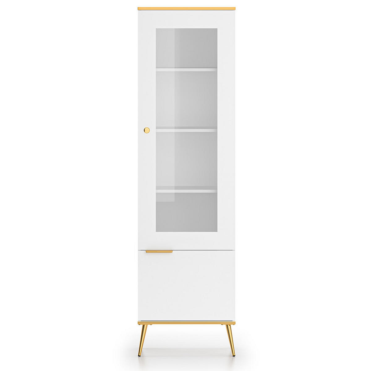 WOHNZIMMER-SET 2-TLG. Vlora-131 - Weiß, Holzwerkstoff (225/195/40cm) - Lomado