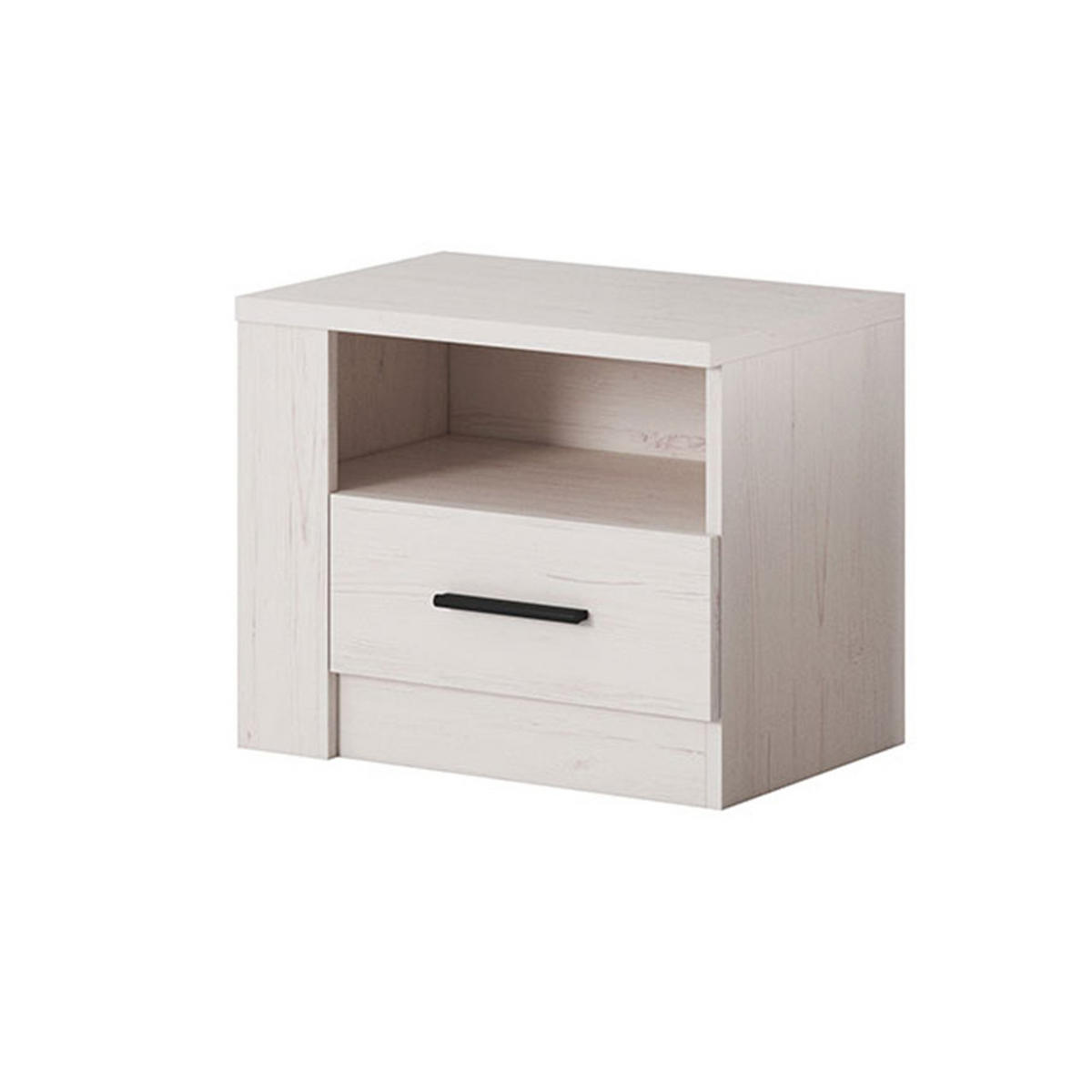 NACHTKONSOLE Anders Andersen Kiefer 50 / 35 / 41,5cm - Weiß, Holz/Holzwerkstoff (50/41.5/35cm) - Feldmann-Wohnen