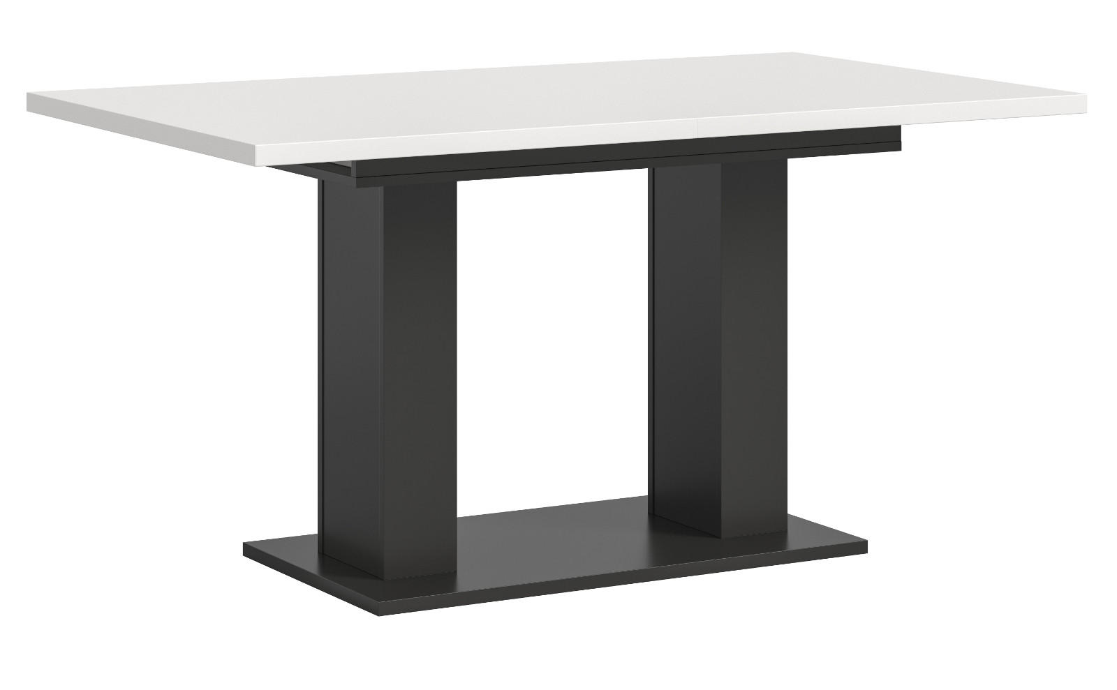 Inn.Furn Esstisch Weiß, Grau 90x76x150 cm