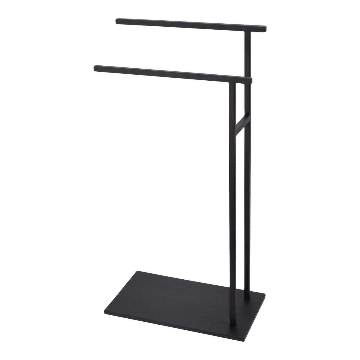 HANDTUCHSTÄNDER Yin Schwarz - Schwarz, Metall (43/85/24cm) - LOFT42