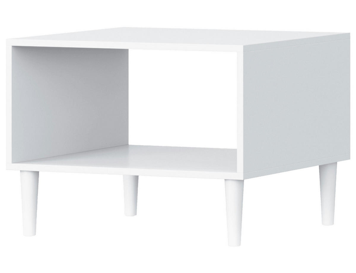 COUCHTISCH - Wohnzimmertisch Aries 60 - Weiß - Weiß, Holzwerkstoff (60/60/45cm) - Möblo