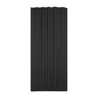 VERDUNKELUNGSVORHANG Kräuselband 140/245 cm Schwarz - Schwarz, Textil (140/245cm) - TiborTex