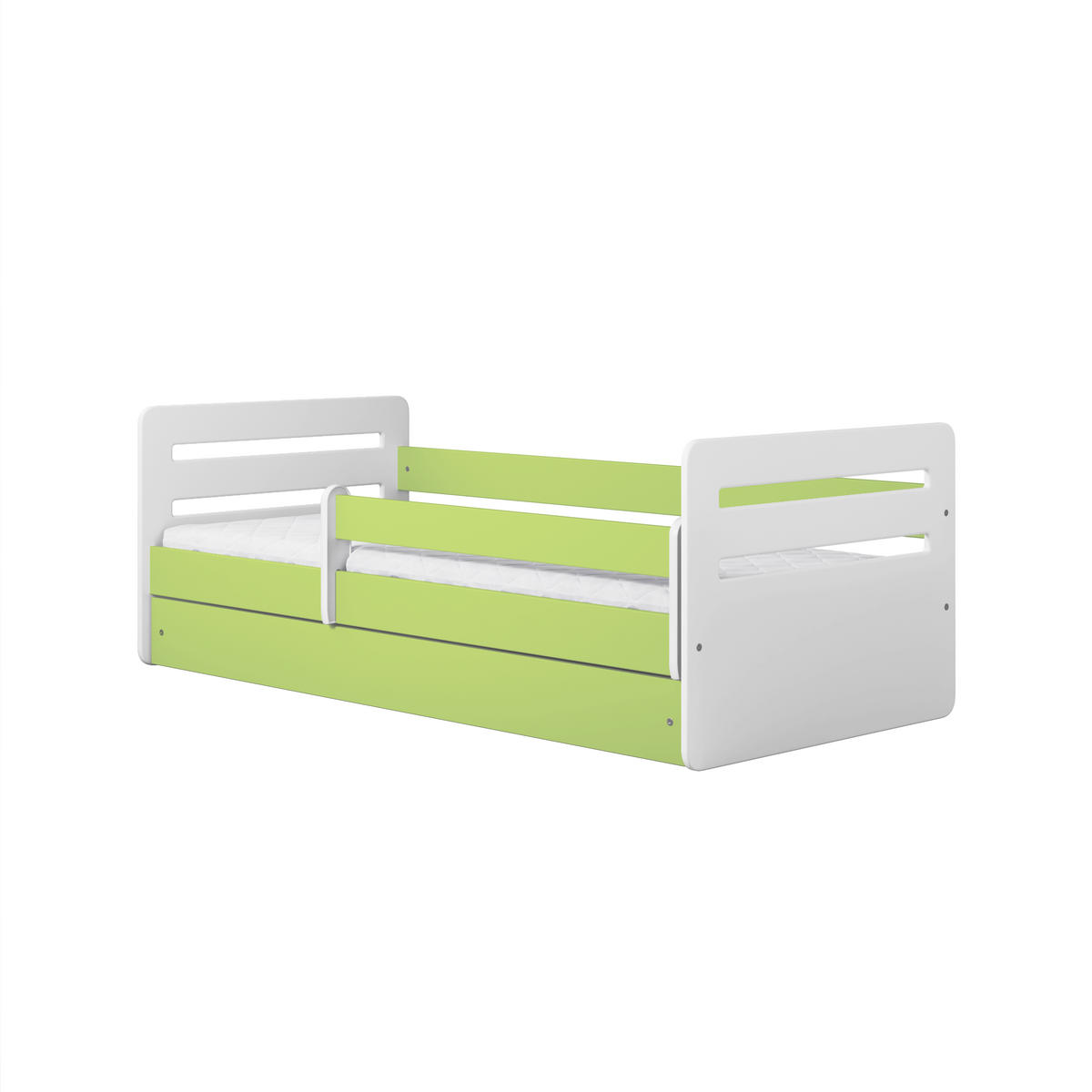 KINDERBETT Tomi mit Schublade ohne Matratze 90/65/164 - Grün, Holzwerkstoff (80/160cm) - RAUMHIRSCH FURNITURE