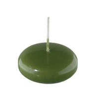 SCHWIMMKERZEN Scottish Green 32 x Ø 80 mm, 8 Stück - Grün, Paraffin (8/3.2/3.2cm) - Kopschitz Kerzen