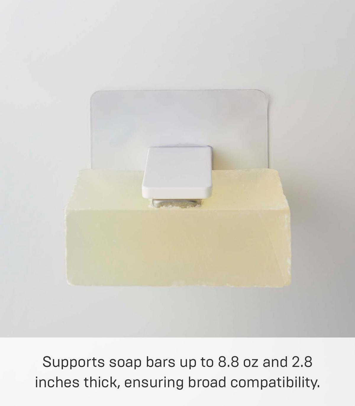 WANDSEIFENHALTER Magnet weiß 7/7/5,5 cm - Weiß, Kunststoff (7/7/5.5cm) - Yamazaki