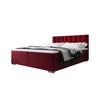 BOXBETT ZILANO 2 mit Matratze H3 und Topper 140x200 Itaka 34 - Rot, Holz/Textil (140/200cm) - Bedante
