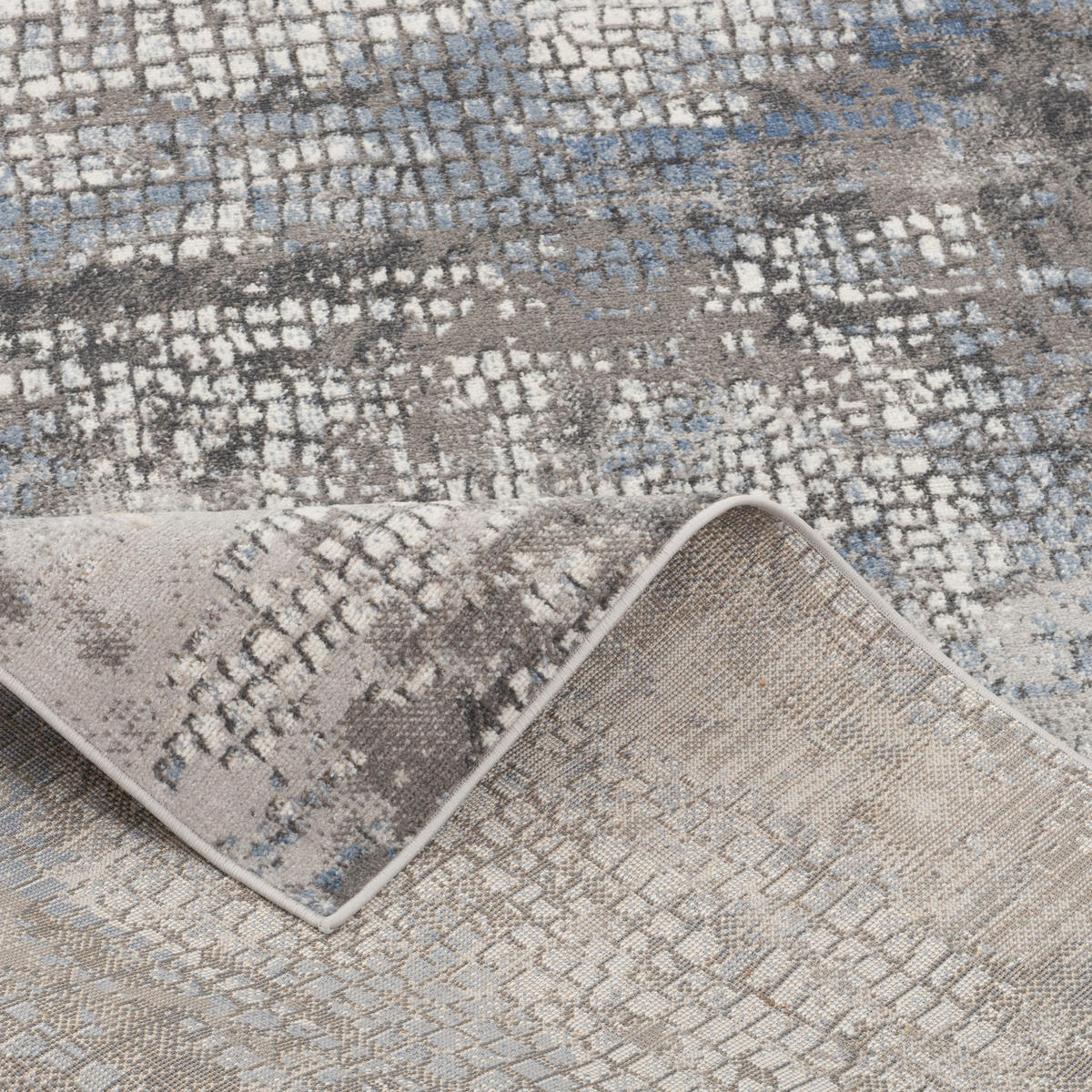 DESIGNER TEPPICH MODERNE ORIENT VINTAGE KLASSIK - Platinfarben, Textil (80/150cm) - Pergamon