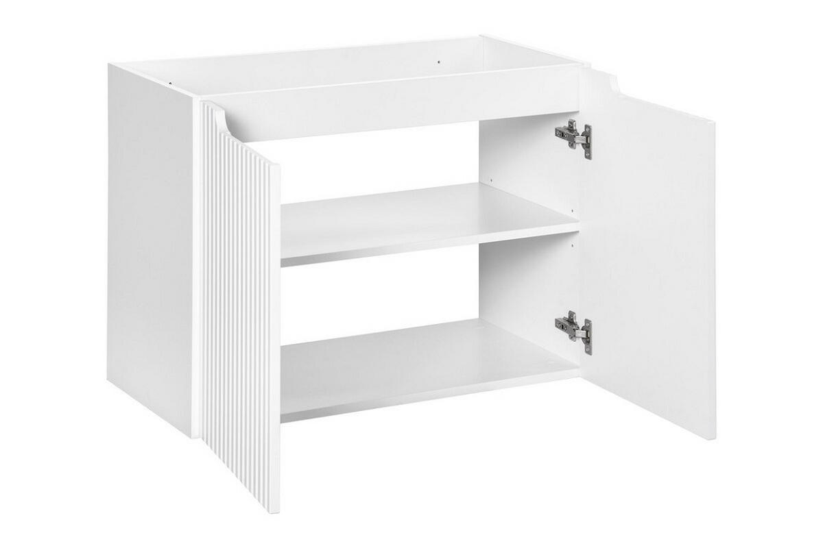 WASCHTISCHUNTERSCHRANK 80 cm 2 Teile - Nova White N BM103 in Weiß/Evoke Eiche - Weiß/Eiche Artisan, Holz (80/57/40cm)