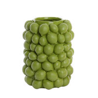 VASE Lemon Grün 31/31/41 cm - Grün, Kunststoff (41cm) - Light & Living