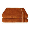 DUSCHTUCHSET Skyline Color - 2-teilig - 70 x 140 cm - Terrakotta - Terracotta, Textil (70/140cm) - SCHIESSER