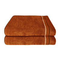 DUSCHTUCHSET Skyline Color - 2-teilig - 70 x 140 cm - Terrakotta - Terracotta, Textil (70/140cm) - SCHIESSER