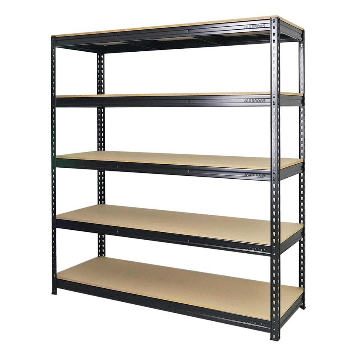 SCHWERLASTREGAL Bison 3er-Set mit 3x 200x180x60 cm 5 Fachböden Fachlast 600 kg Schwarz - Schwarz, Metall (540/200/60cm) - PROREGAL