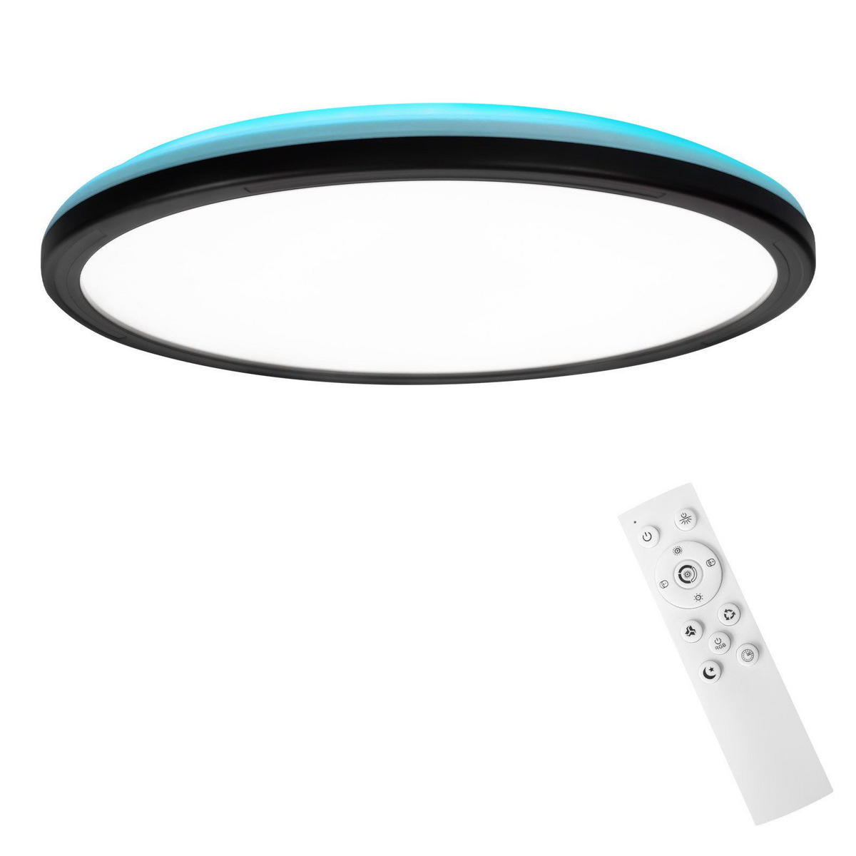 LED-DECKENLEUCHTE Lynch 30/30/2.7cm - Schwarz, Kunststoff (30/30/2.7cm) - Nettlife