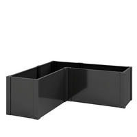 METALL-HOCHBEET Verzinkter Stahl Schwarz - Schwarz, Metall (150/55/150cm) - Outsunny