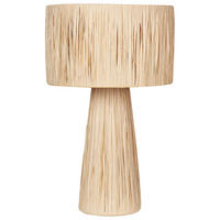 TISCHLEUCHTE Naturfarben Welmel - Naturfarben, Naturmaterialen (25/25/41cm) - Beliani