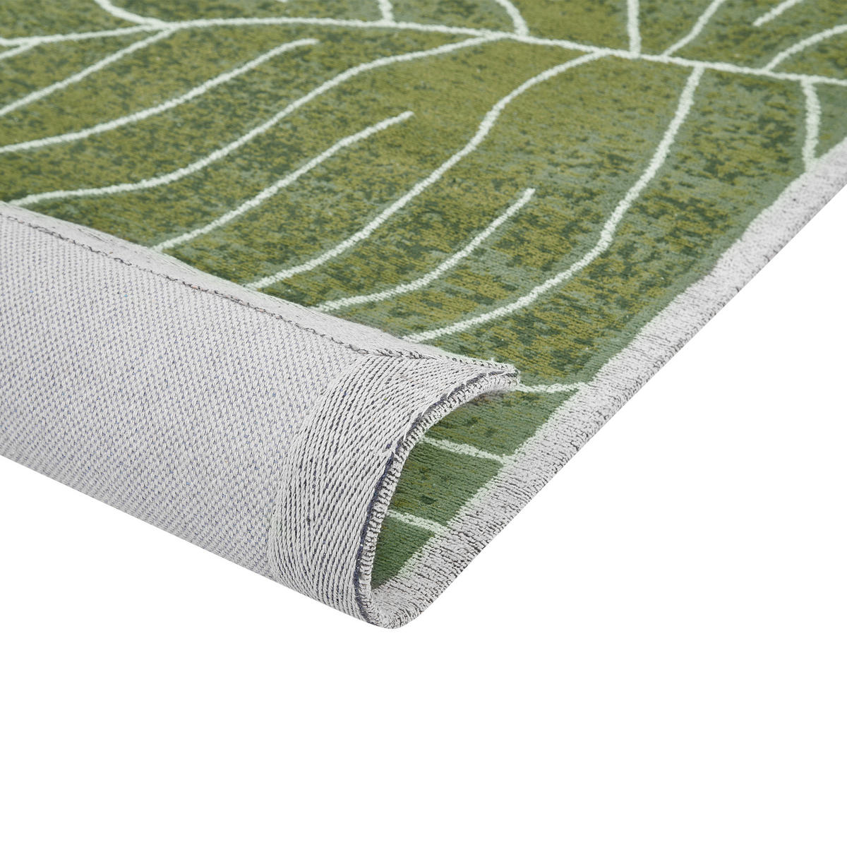 KURZFLOR-TEPPICH Sarmin 200/140 cm - Grün, Textil (140/200cm) - Beliani