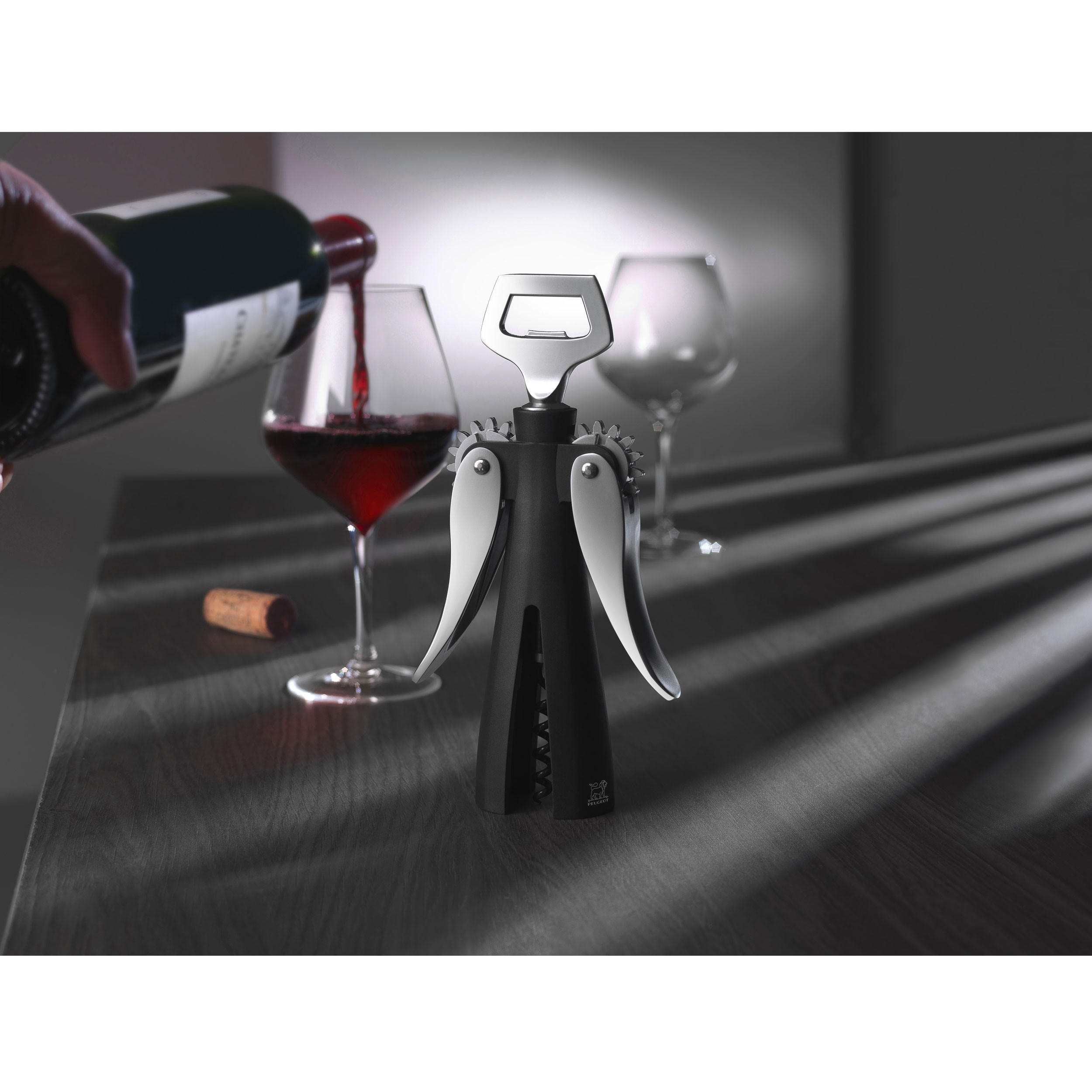 Thumbnail - Peugeot Korkenzieher, Schwarz, Kunststoff, 4.5 cm, Essen & Trinken, Barausstattung