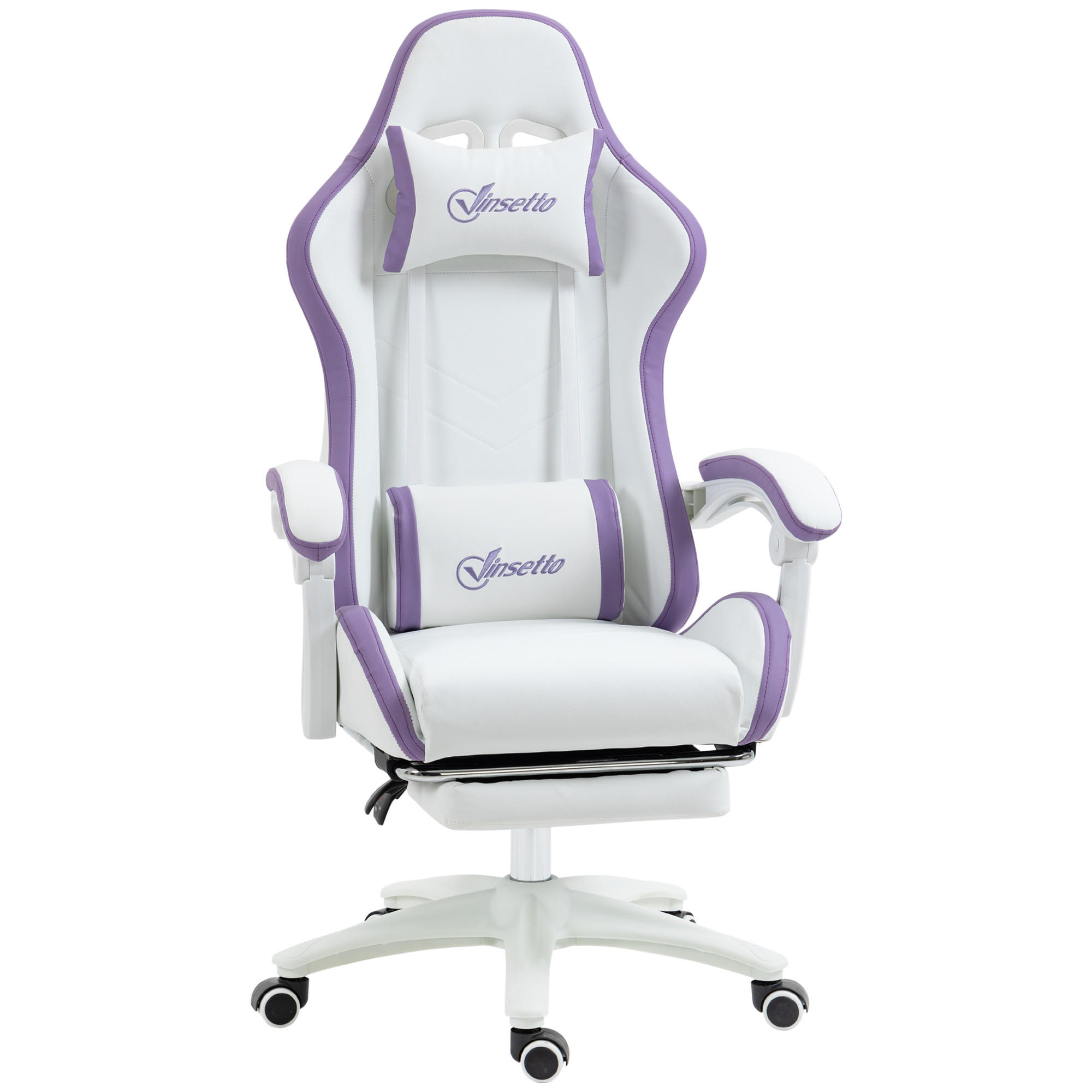 XXXLutz Gaming-Stuhl Weiß 65x129x65 cm