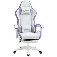GAMING-STUHL Weiß 65.0/65.0/129.0 cm - Weiß, Kunststoff (65/129/65cm)