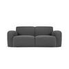SOFA Molino aus Boucle dunkelgrau 2 Sitzplätze - Dunkelgrau, Textil (95/72/170cm) - Micadoni