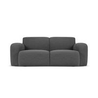SOFA Molino aus Boucle dunkelgrau 2 Sitzplätze - Dunkelgrau, Textil (95/72/170cm) - Micadoni