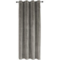 VORHANG Ösen Samt 140/175 cm taupe - Taupe, Textil (140/175cm) - TiborTex