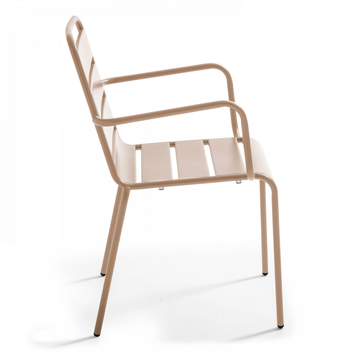 GARTENSET 7-tlg., Taupe - Taupe, Metall - Oviala