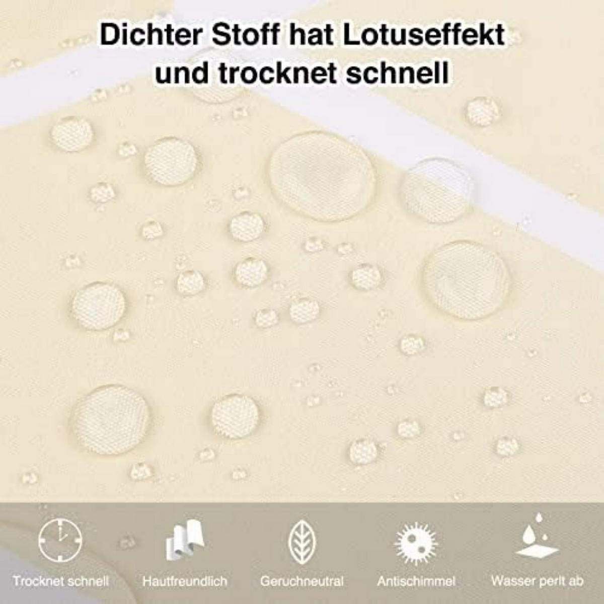 DUSCHVORHANG Gelb Polyester schimmelresistent mit Haken - Gelb, Textil (180/180cm) - MCBOSON