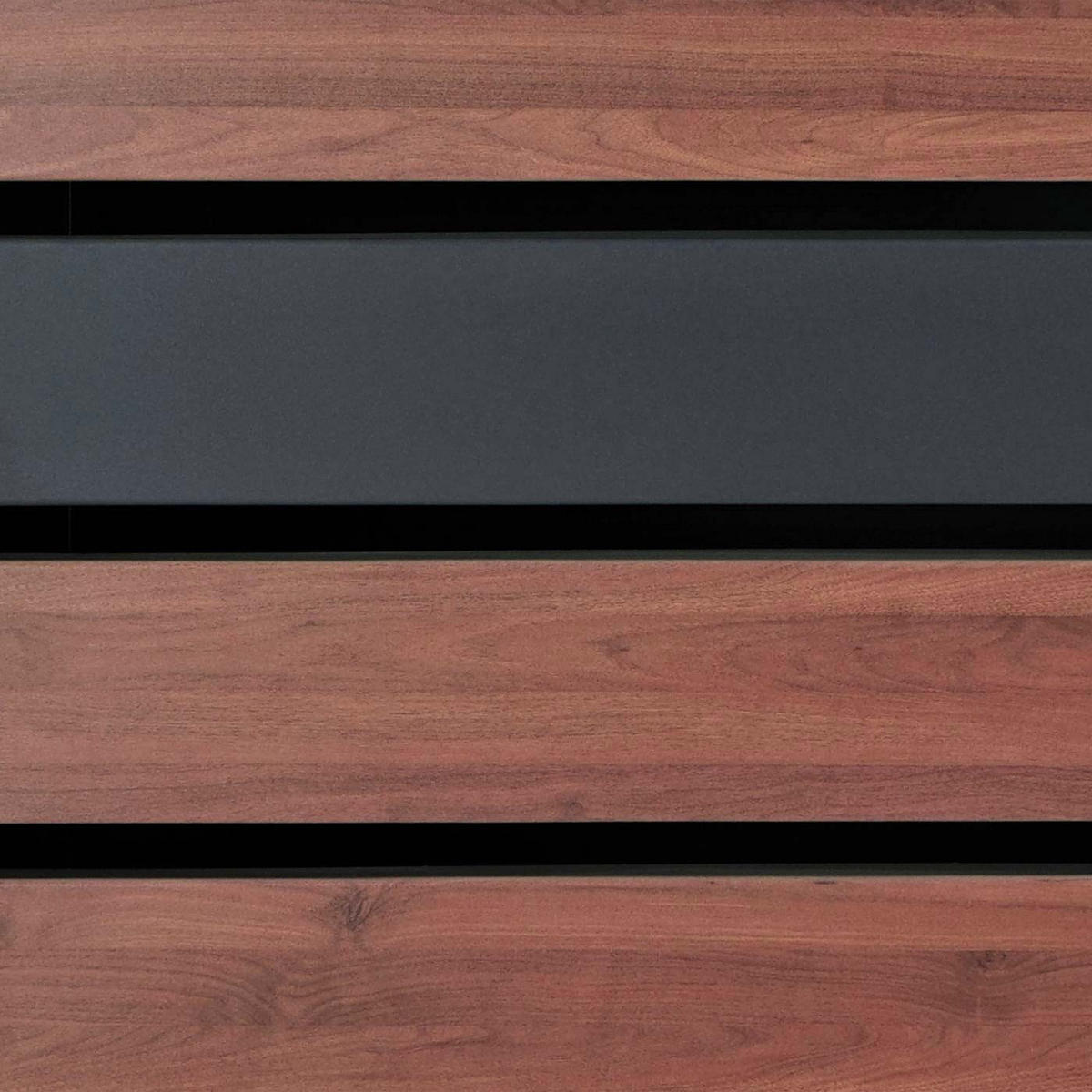 MÜLLTONNENBOX 2er XL 117x142x98cm Metall 59kg Anthrazit Kirsche-Holzoptik Dunkelbraun - Kirschbaumfarben, Metall (142/117/98cm) - PROREGAL