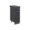KÜCHENUNTERSCHRANK R-Line Schwarz Beton 30 cm AP Anthrazit - Anthrazit/Schwarz, Holzwerkstoff (30/81.6/60cm) - Vicco