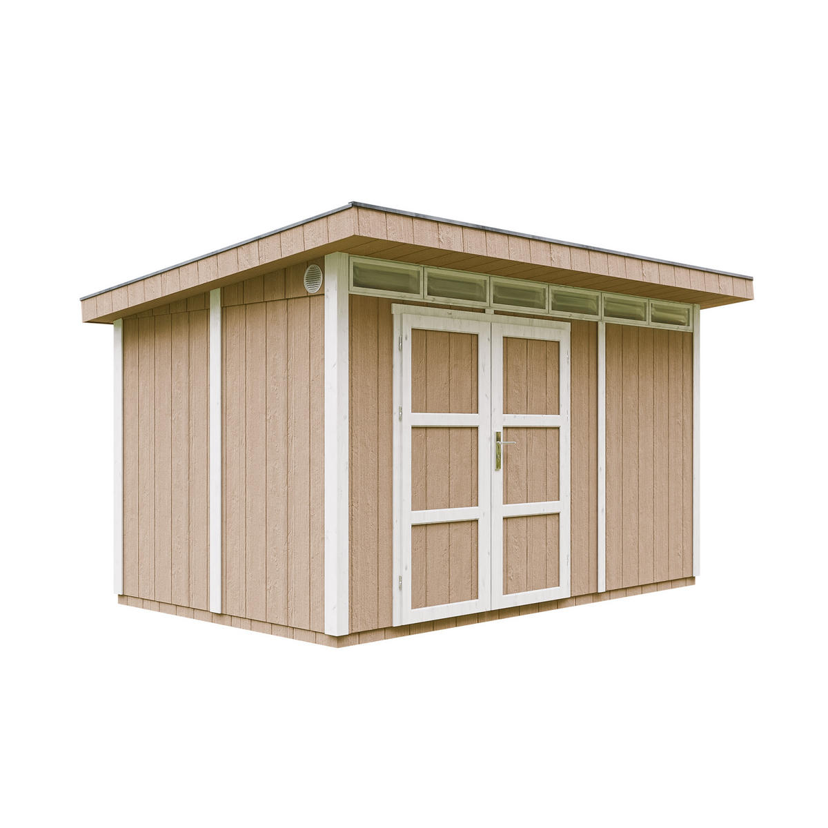 HOLZ-GARTHENHAUS basis LP SmartSide 8,7m² mit B411xL279xH239 cm - M904A - TERRA BROWN - Hellbraun, Holz (412/237/279cm) - Timbela