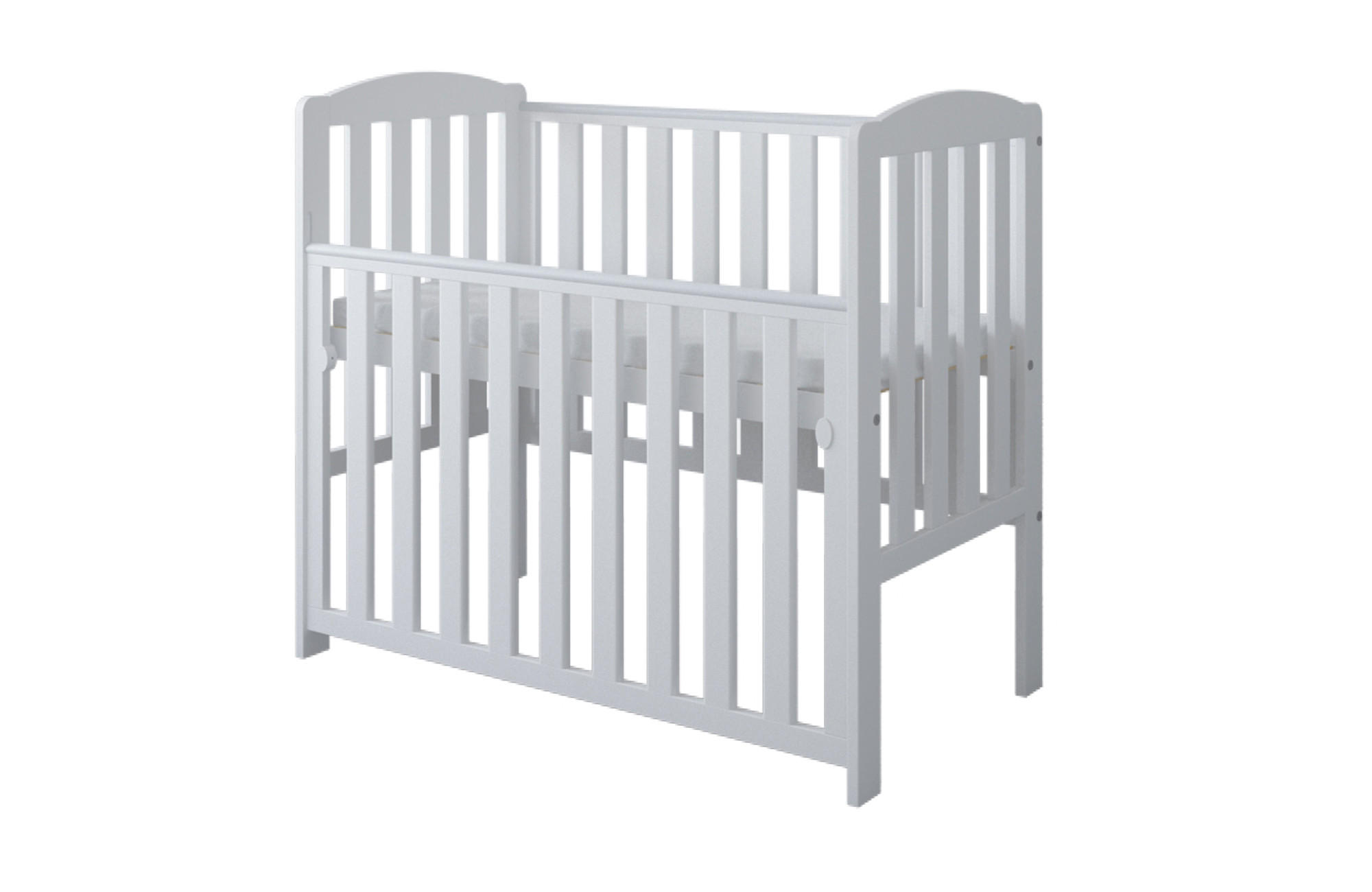 BEISTELLBETT Pino - Weiß, Holz - kiki design