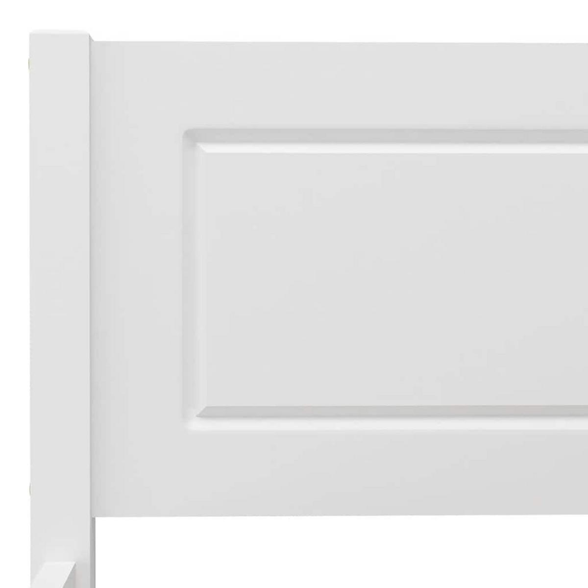 MASSIVHOLZBETT KIEFER WEISS 120X200 CM - Weiß, Holz - vidaXL