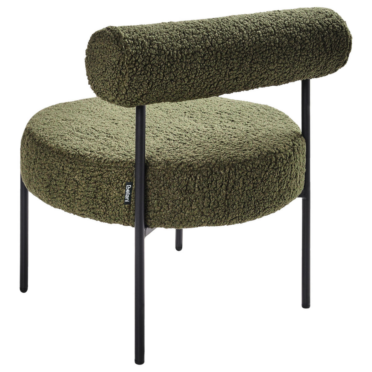 SESSEL Grün Alpha - Schwarz/Grün, Textil (60/66/60cm) - Beliani