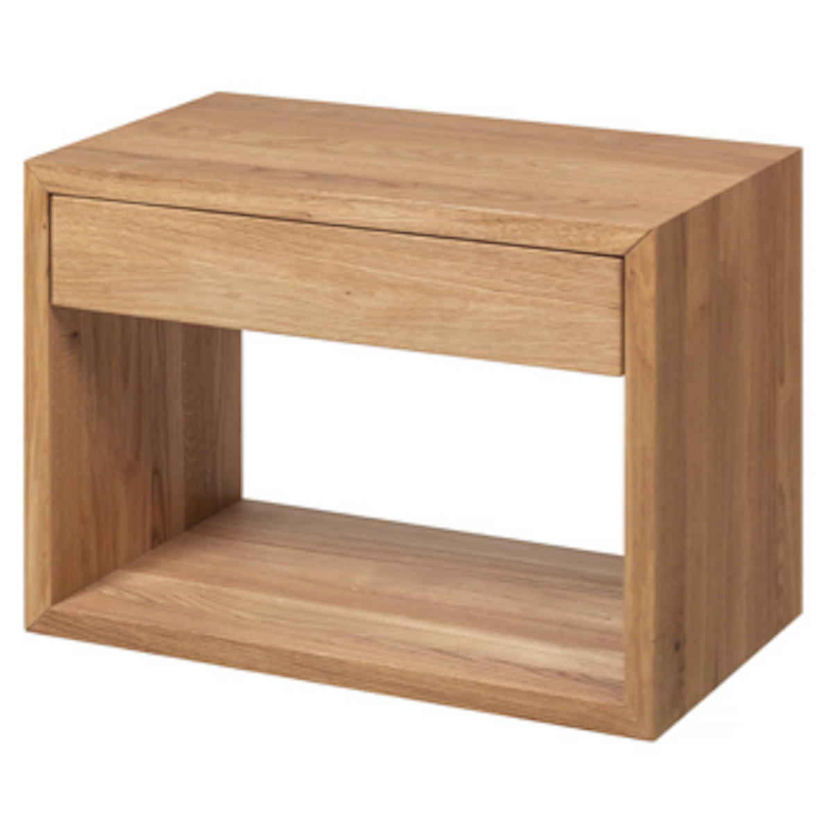NACHTTISCH Hugo, Eiche, 30/55/39 cm - Eichefarben, Holz (55/39/30cm) - WOODEK