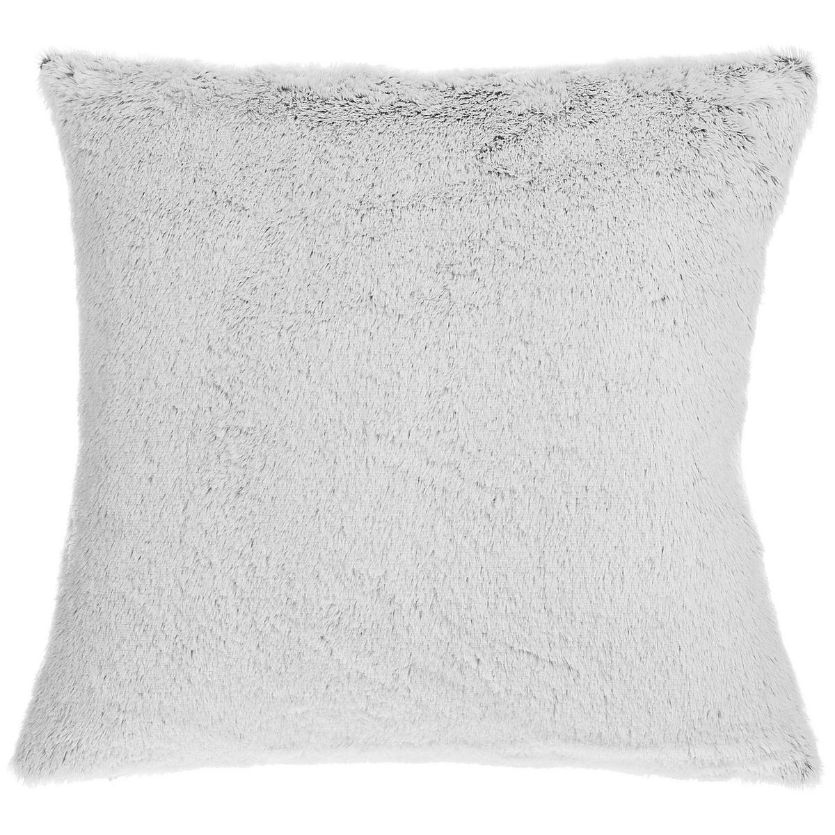 DEKOKISSEN 2er-Set Hellgrau 45/45 cm Clematis - Hellgrau, Textil (45/45cm) - Beliani