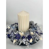 TROCKENBLUMEN kranz Blue Sky - Blau, Naturmaterialien (6cm) - Lykke & You