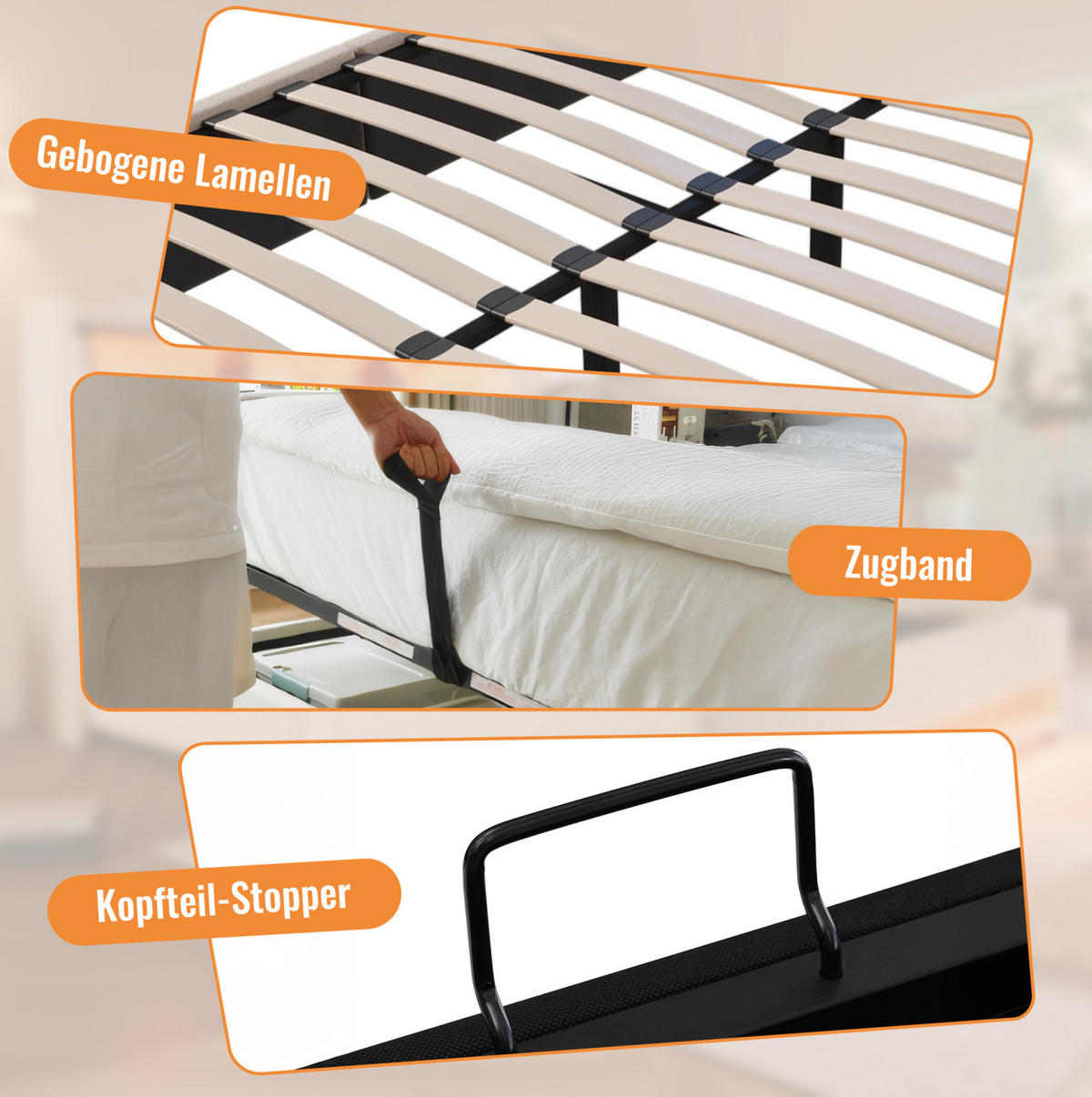 TAPECIRANI krevet 180/200 cm bež od lana s USB punjenjem i spremištem - bež, tekstil (180/200cm) - OKWISH